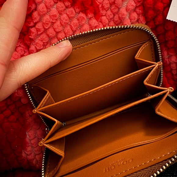 Coach Small Zip Crystal Jacquard Wallet - Picture 3 of 6